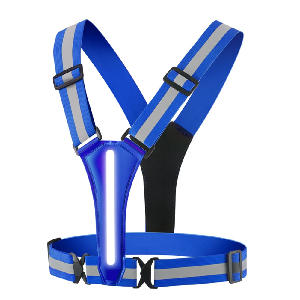 Shunmaii LED Reflective Running Vest For Night Running And Cycling