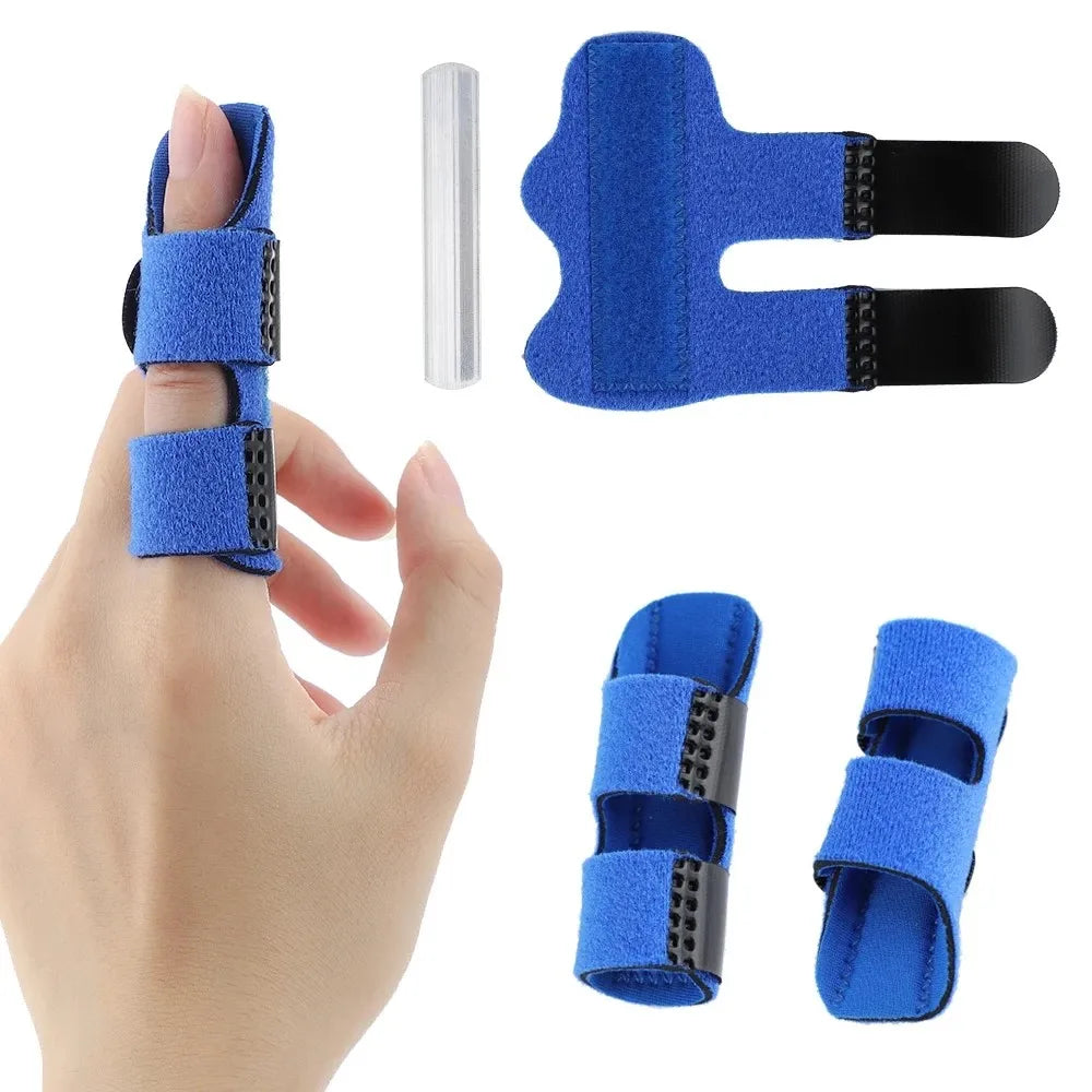 1Pcs Pain Relief Aluminium Finger Splint Fracture Protection Brace Corrector Support With Fixed Tape Bandage 2026