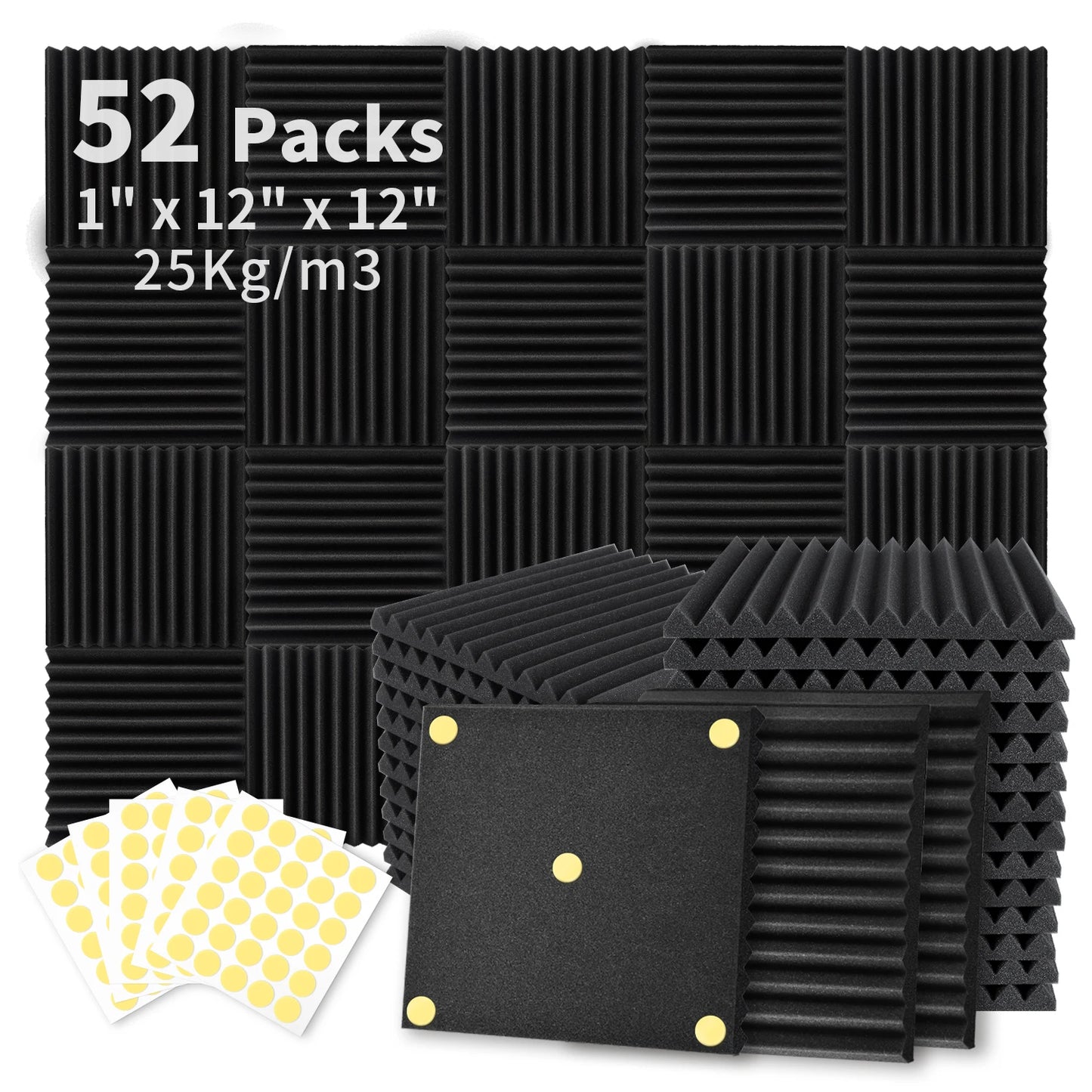 Acoustic Foam Panels for Soundproofing Home and Office Spaces - Safety First Gear 25