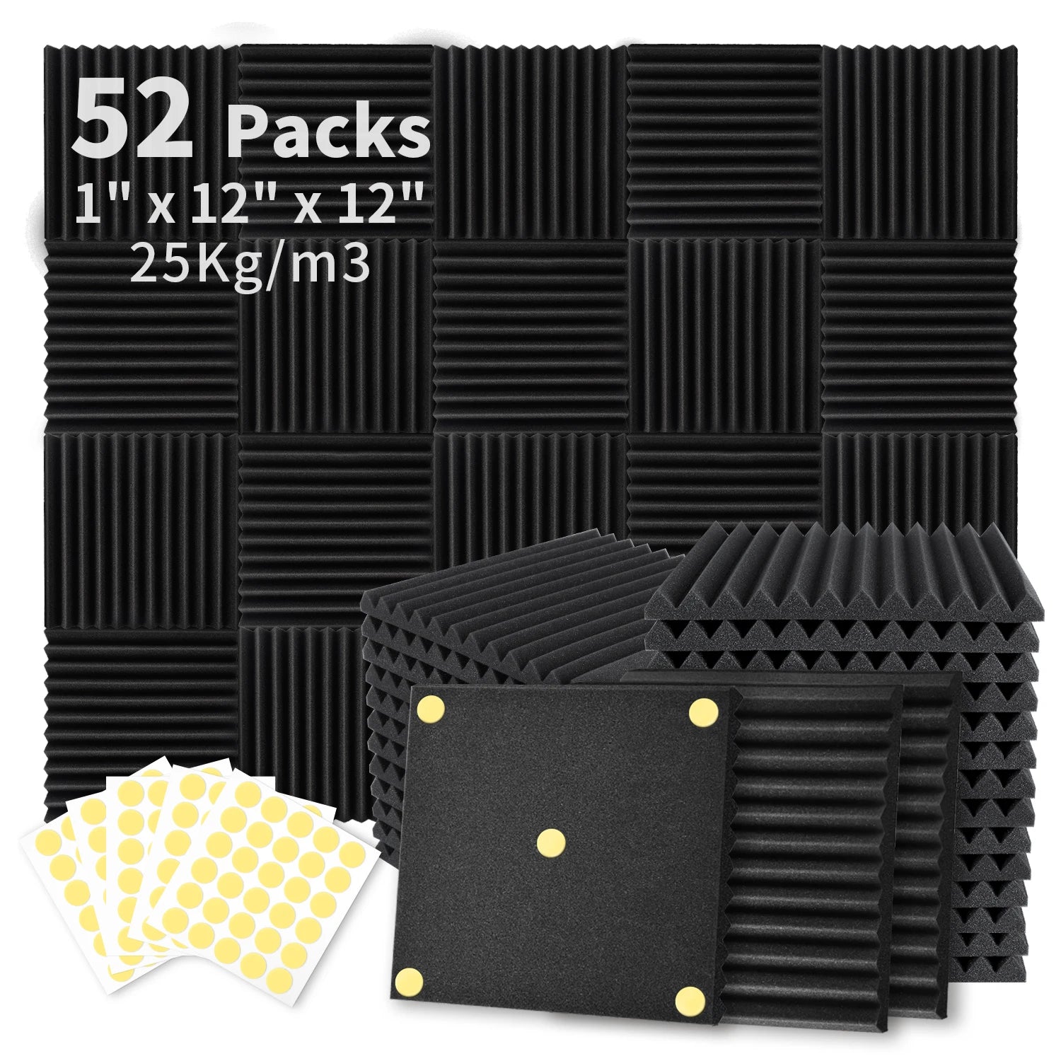 Acoustic Foam Panels for Soundproofing Home and Office Spaces - Safety First Gear 25