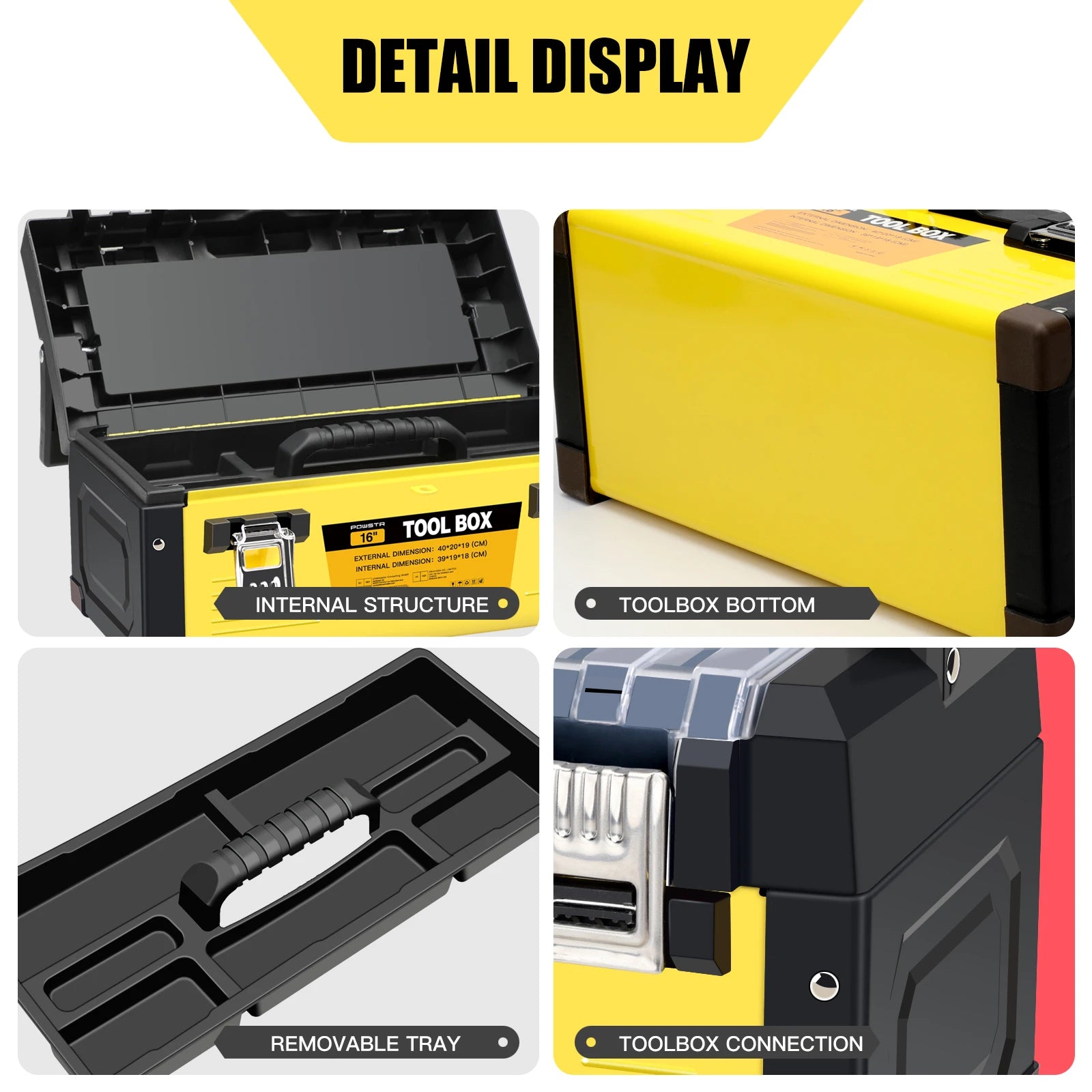 Stainless Steel Portable Tool Box for Efficient Tool Storage - Safety First Gear 25