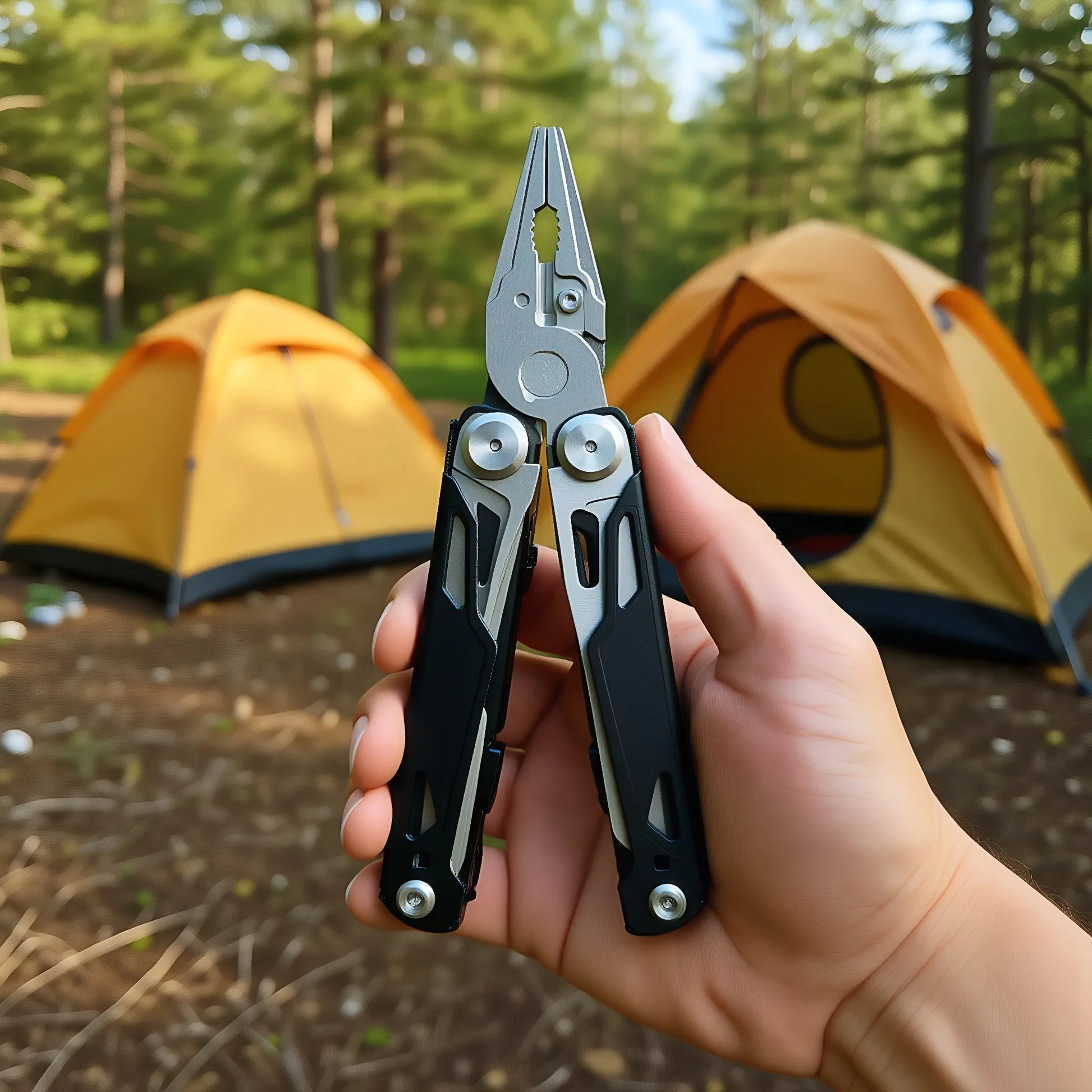Multitool Pliers Stainless Steel Survival Tool With Screwdriver Saw Scissors - Safety First Gear 25