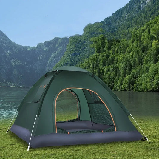 Two to Three Person Weatherproof Auto Open Pop Up Tent - Safety First Gear 25