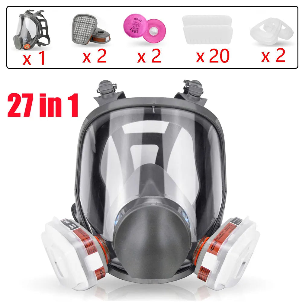 6800 Full Face Gas Mask Respirator For Paint And Dust