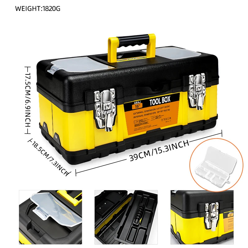 Stainless Steel Portable Tool Box for Efficient Tool Storage - Safety First Gear 25