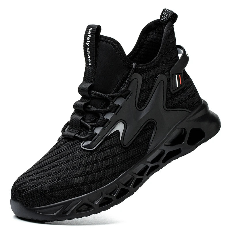 Safety Shoes Men Breathable Work Steel Toe AntiPuncture - Safety First Gear 25