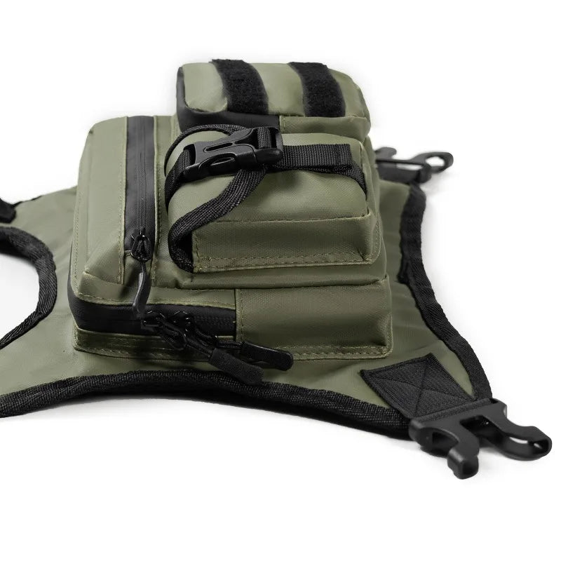 Men's Tactical Chest Bag Hydration Vest for Cycling and Hiking