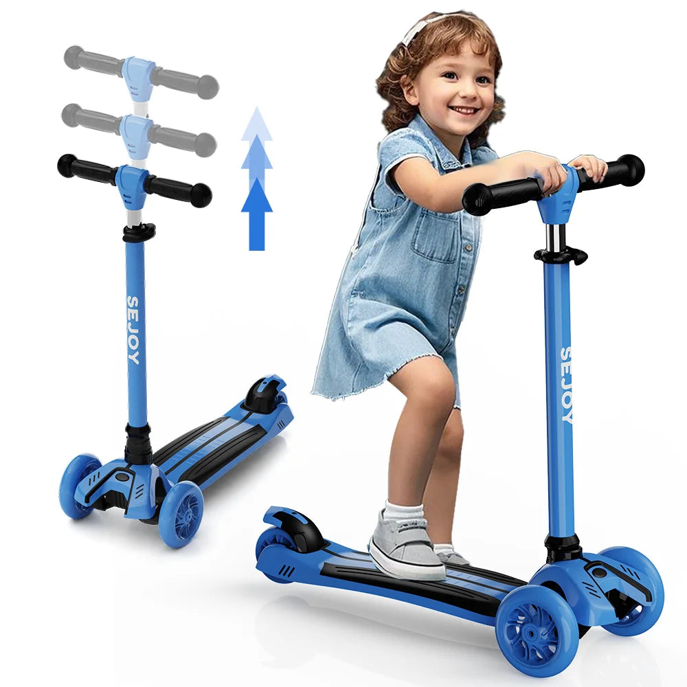 Sejoy Baby Scooter With LED Wheels Three Wheel Foldable - Safety First Gear 25