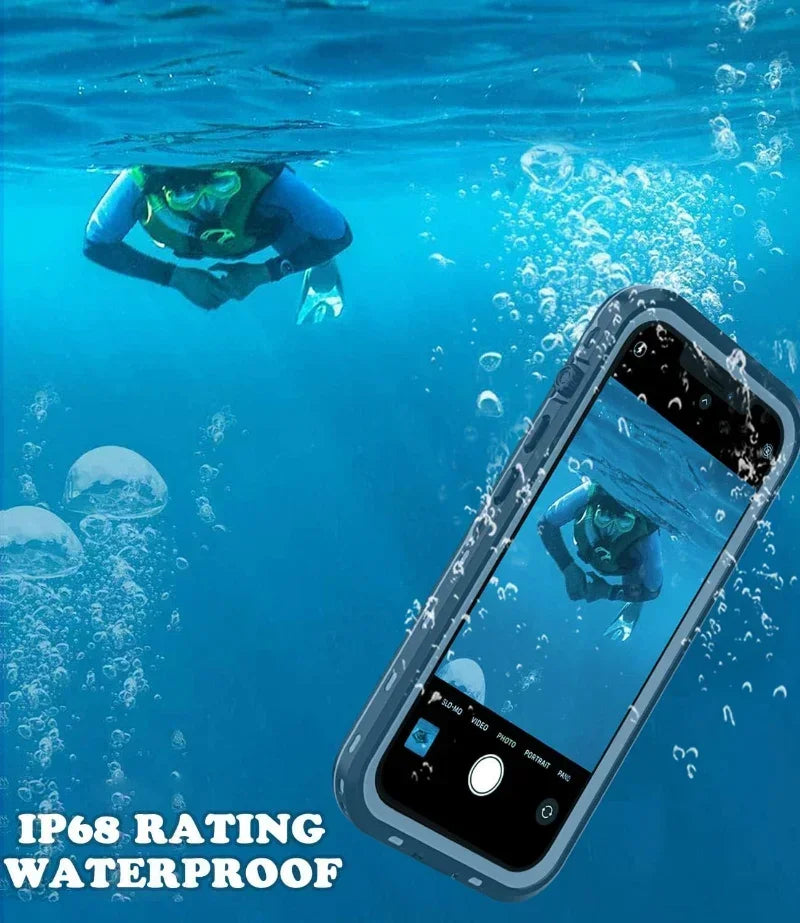 Waterproof Phone Case for iPhone 16 15 14 13 12 11 Pro - Safety First Gear 25