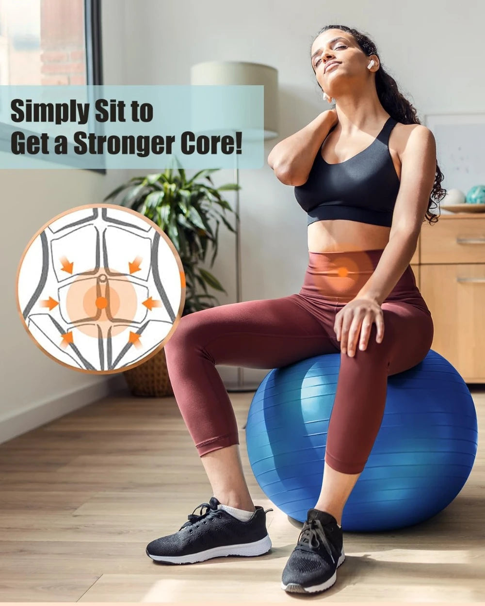 Hign Concerned Yoga Ball Explosion Proof Stability Ball - Safety First Gear 25
