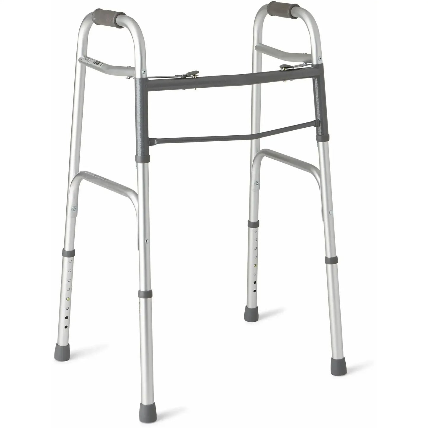 Lightweight Folding Walker With Aluminum Frame And 300 Lb Support
