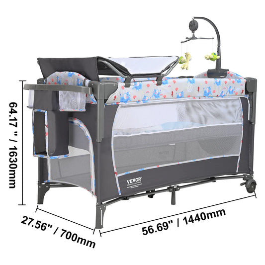 SucceBuy Baby Bassinet Bedside Sleeper With Storage Wheels - Safety First Gear 25