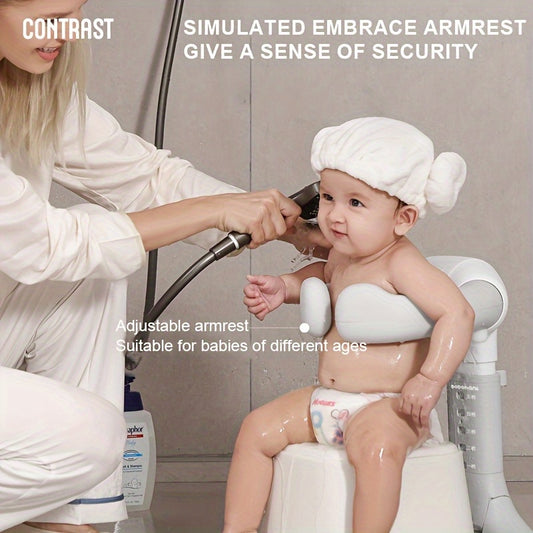 Baby Bath With Shower Stand Support Anti Slip Adjustable - Safety First Gear 25